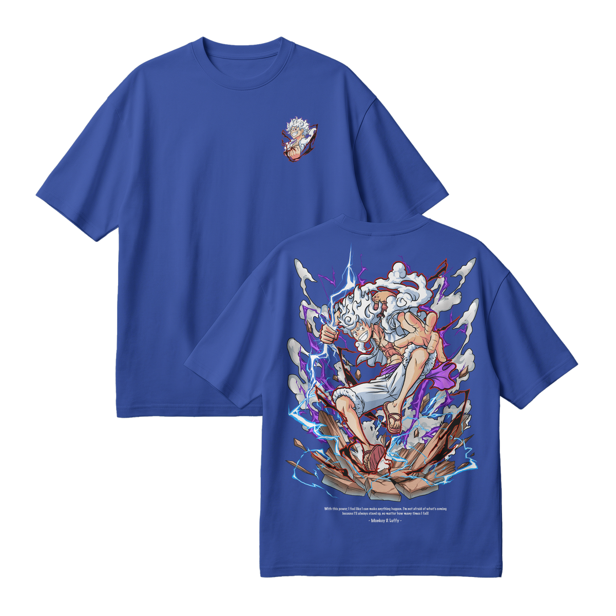 Anime One Piece Monkey D. Luffy Oversized T-Shirt - RZM001