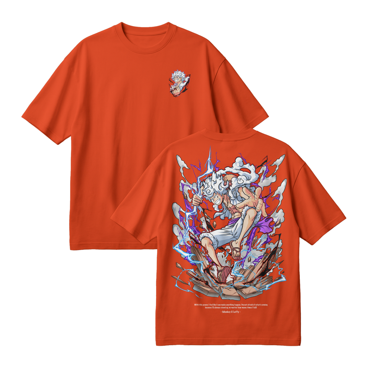 Anime One Piece Monkey D. Luffy Oversized T-Shirt - RZM001
