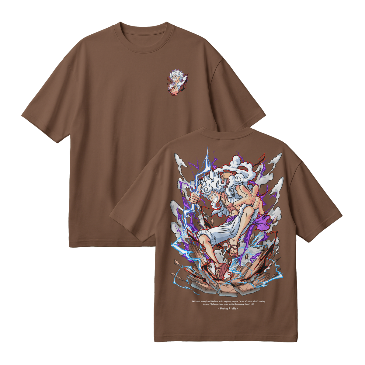 Anime One Piece Monkey D. Luffy Oversized T-Shirt - RZM001