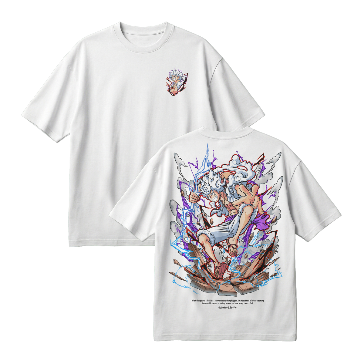 Anime One Piece Monkey D. Luffy Oversized T-Shirt - RZM001