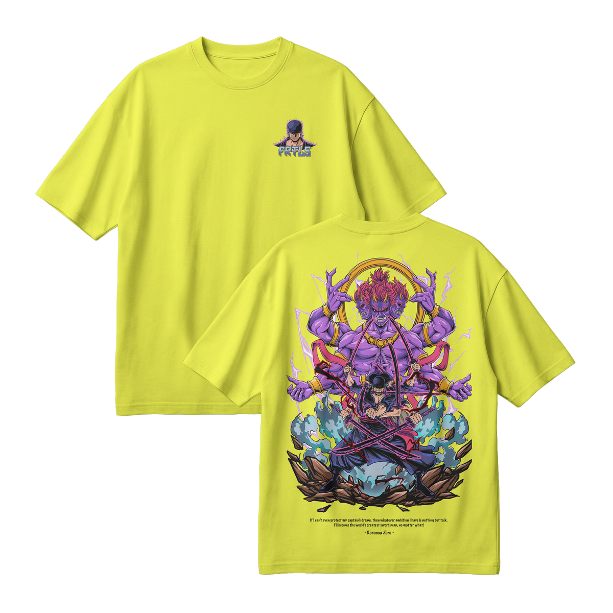 Anime One Piece Roronoa Zoro Oversized T-Shirt - RZM002