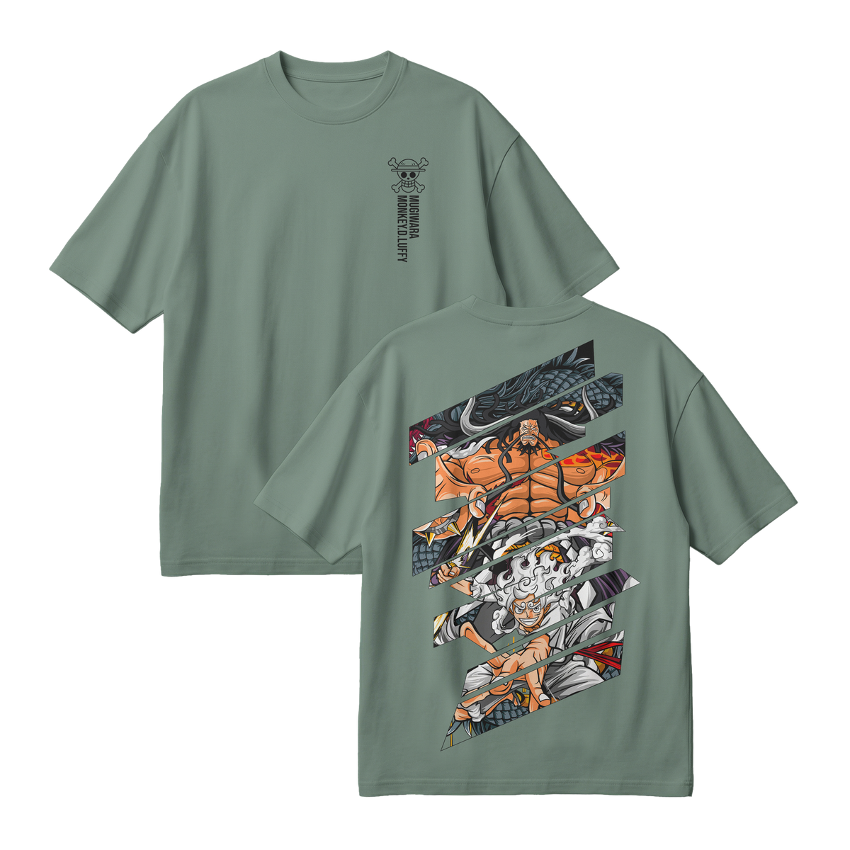 Anime One Piece Monkey D. Luffy Oversized T-Shirt - RZM005