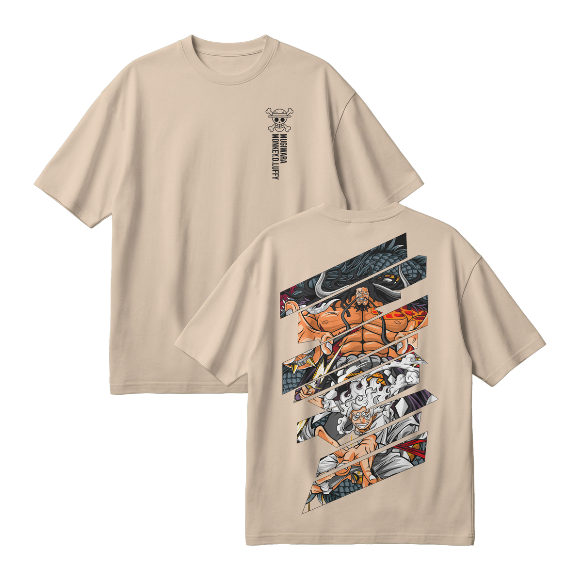 Anime One Piece Monkey D. Luffy Oversized T-Shirt - RZM005
