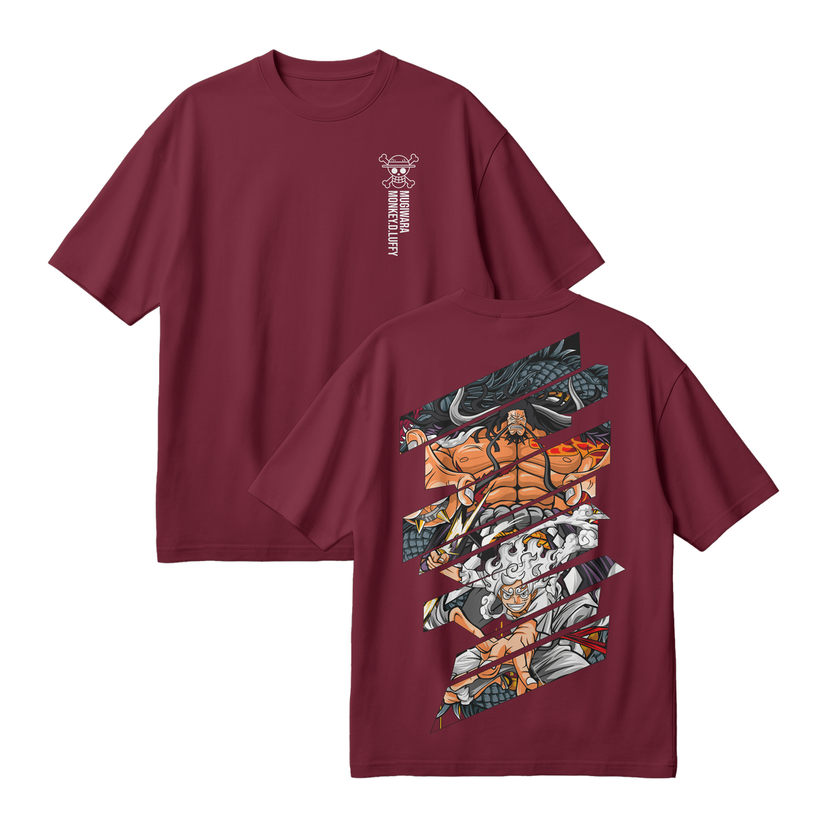 Anime One Piece Monkey D. Luffy Oversized T-Shirt - RZM005