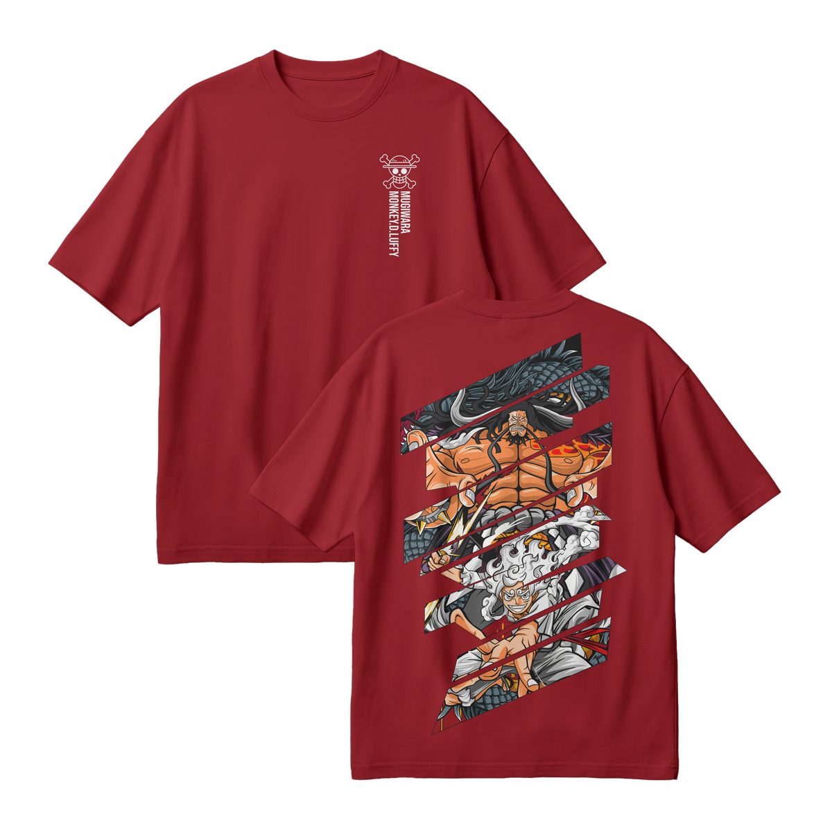 Anime One Piece Monkey D. Luffy Oversized T-Shirt - RZM005