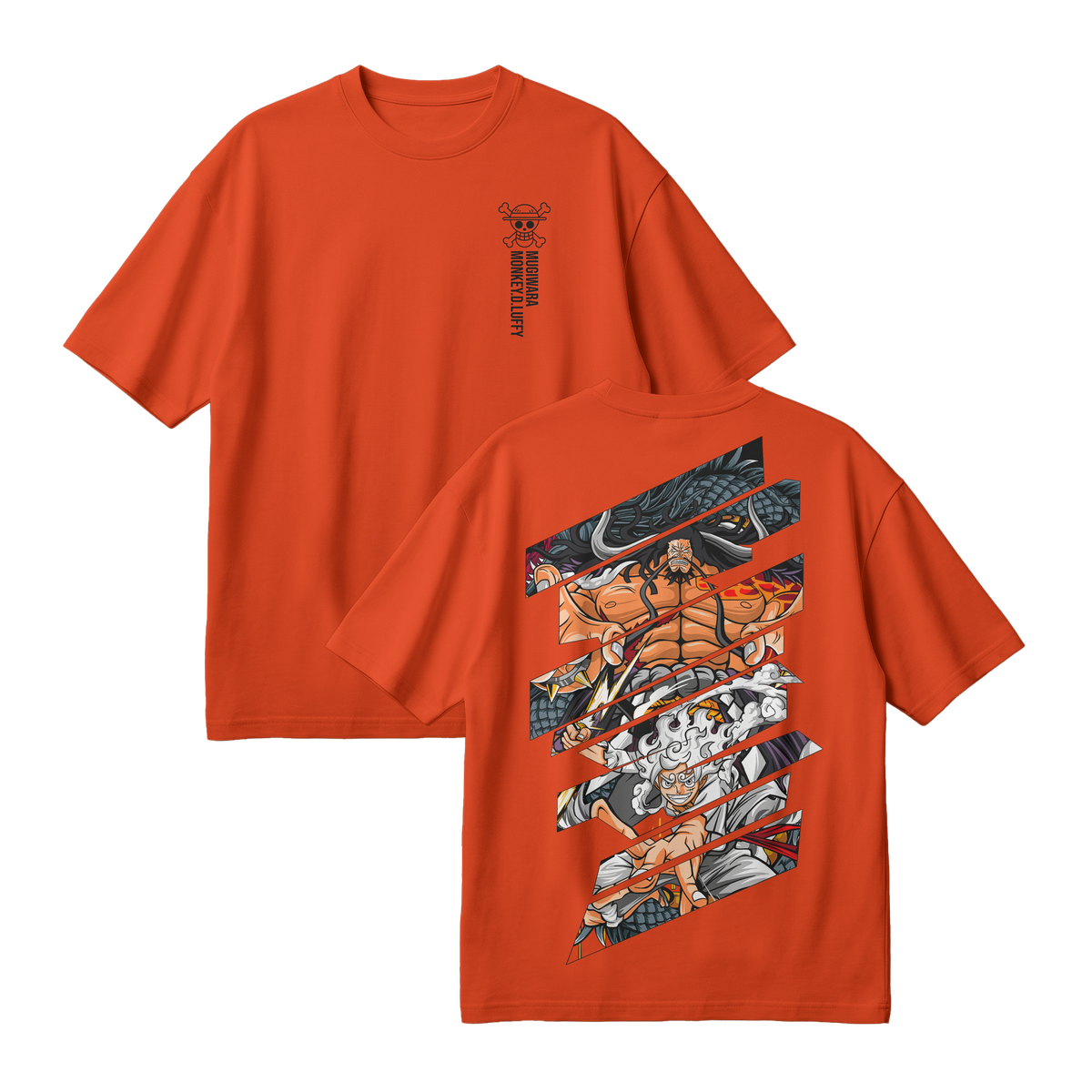 Anime One Piece Monkey D. Luffy Oversized T-Shirt - RZM005