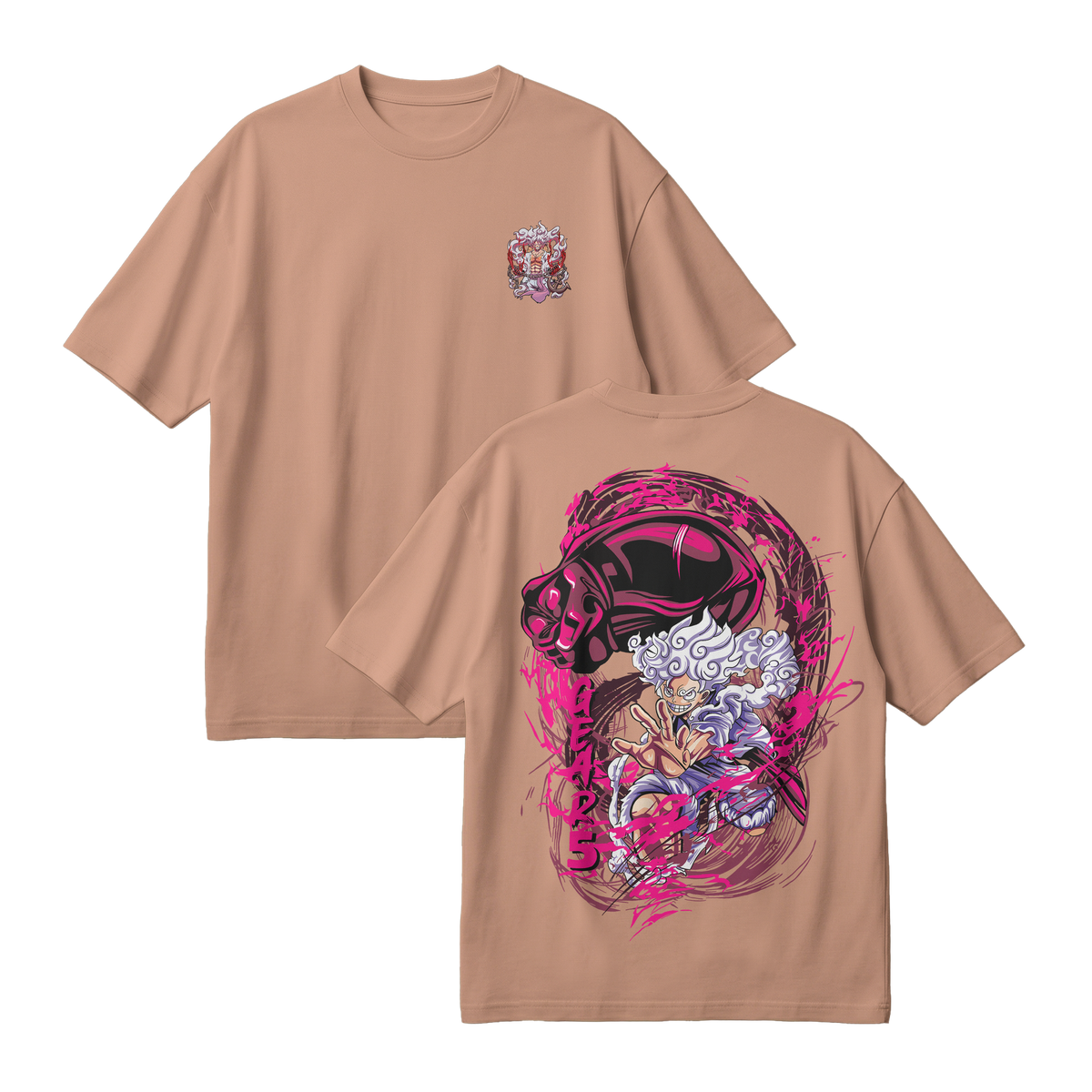 Anime One Piece Monkey D. Luffy Oversized T-Shirt - RZM006