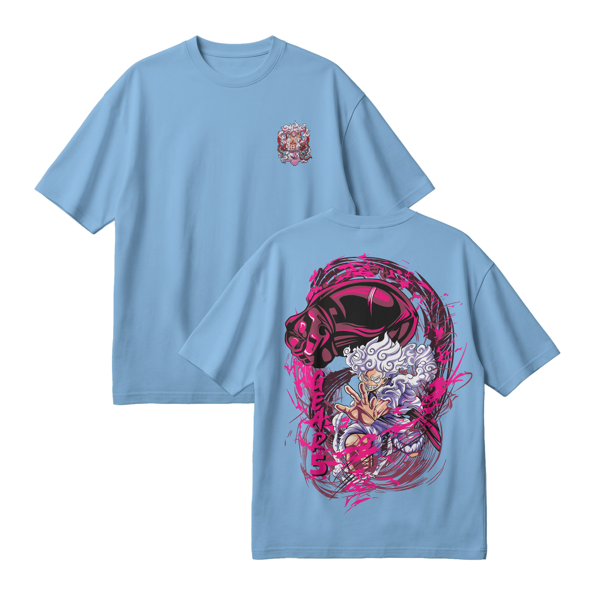 Anime One Piece Monkey D. Luffy Oversized T-Shirt - RZM006