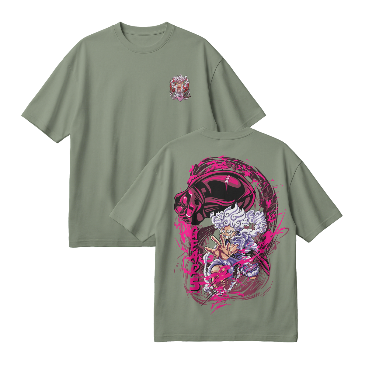 Anime One Piece Monkey D. Luffy Oversized T-Shirt - RZM006