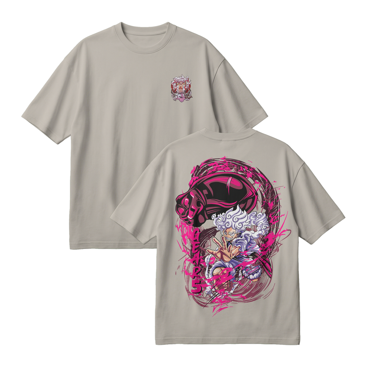 Anime One Piece Monkey D. Luffy Oversized T-Shirt - RZM006
