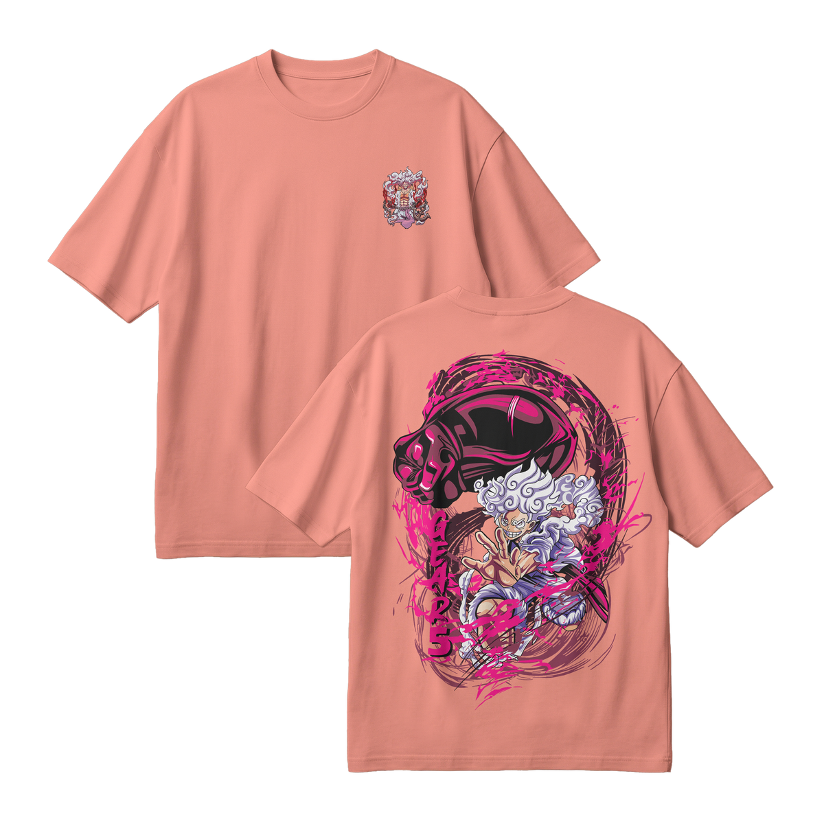 Anime One Piece Monkey D. Luffy Oversized T-Shirt - RZM006