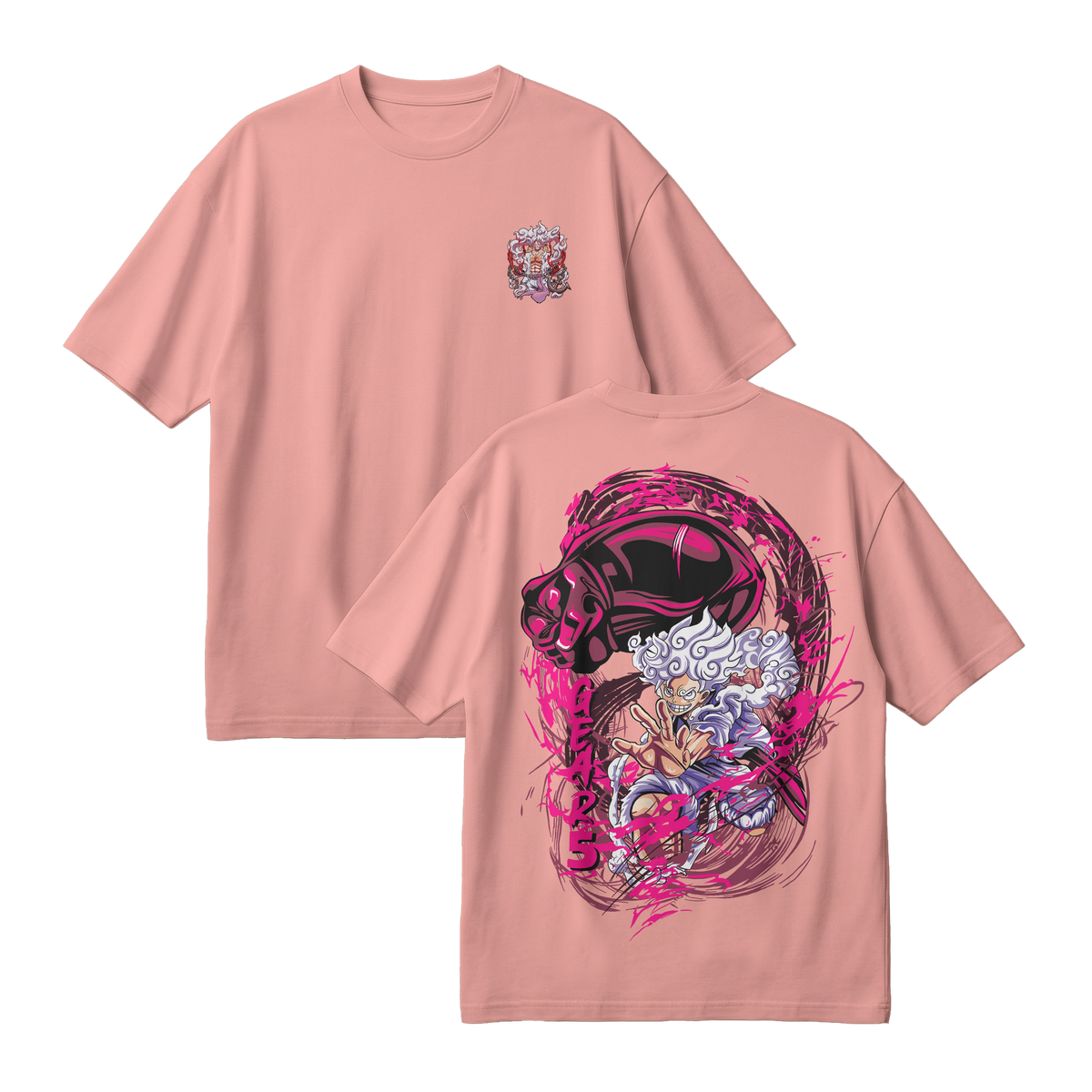 Anime One Piece Monkey D. Luffy Oversized T-Shirt - RZM006
