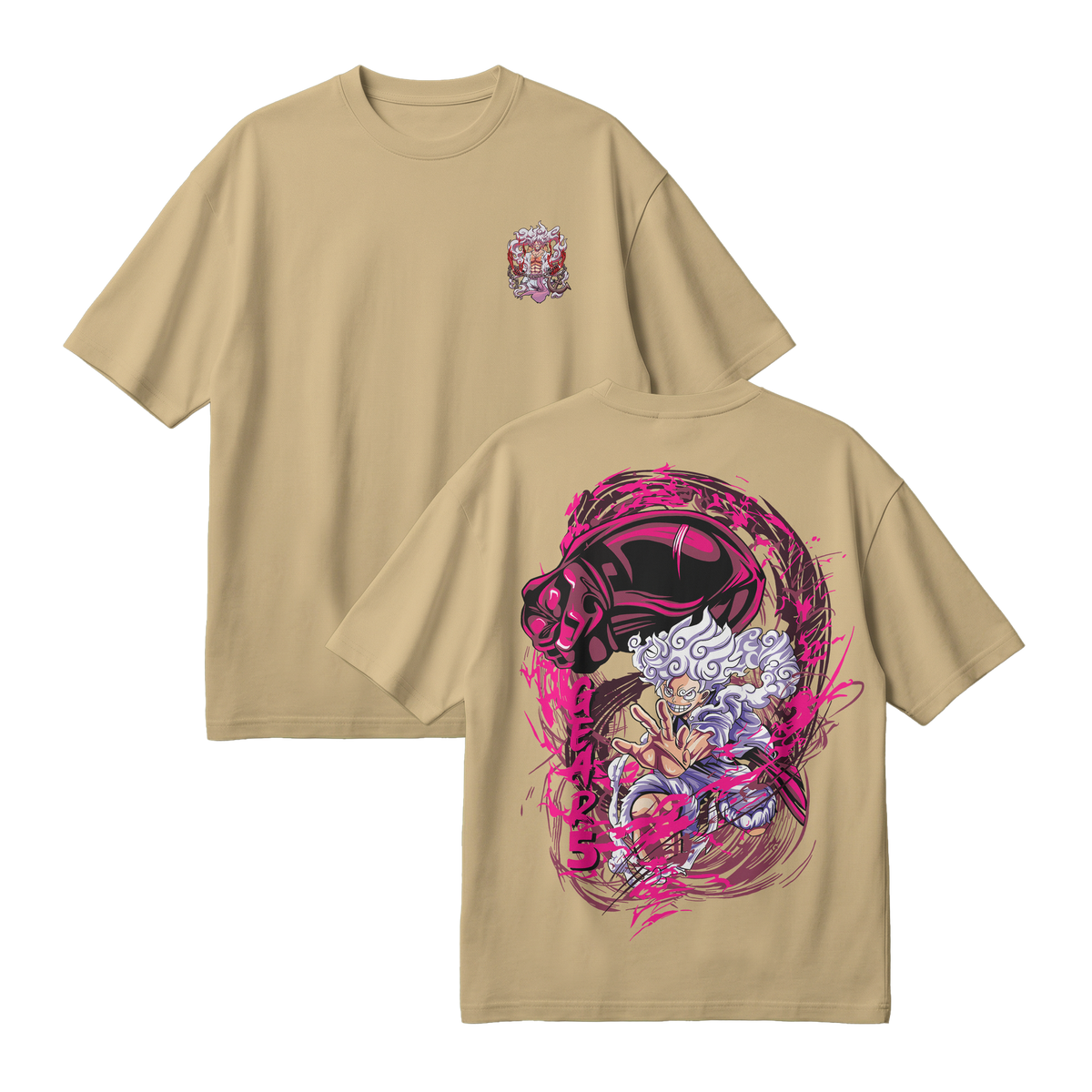 Anime One Piece Monkey D. Luffy Oversized T-Shirt - RZM006