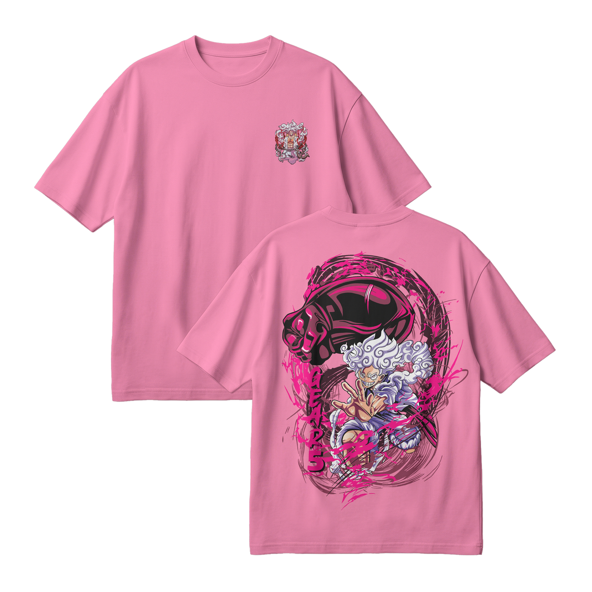 Anime One Piece Monkey D. Luffy Oversized T-Shirt - RZM006