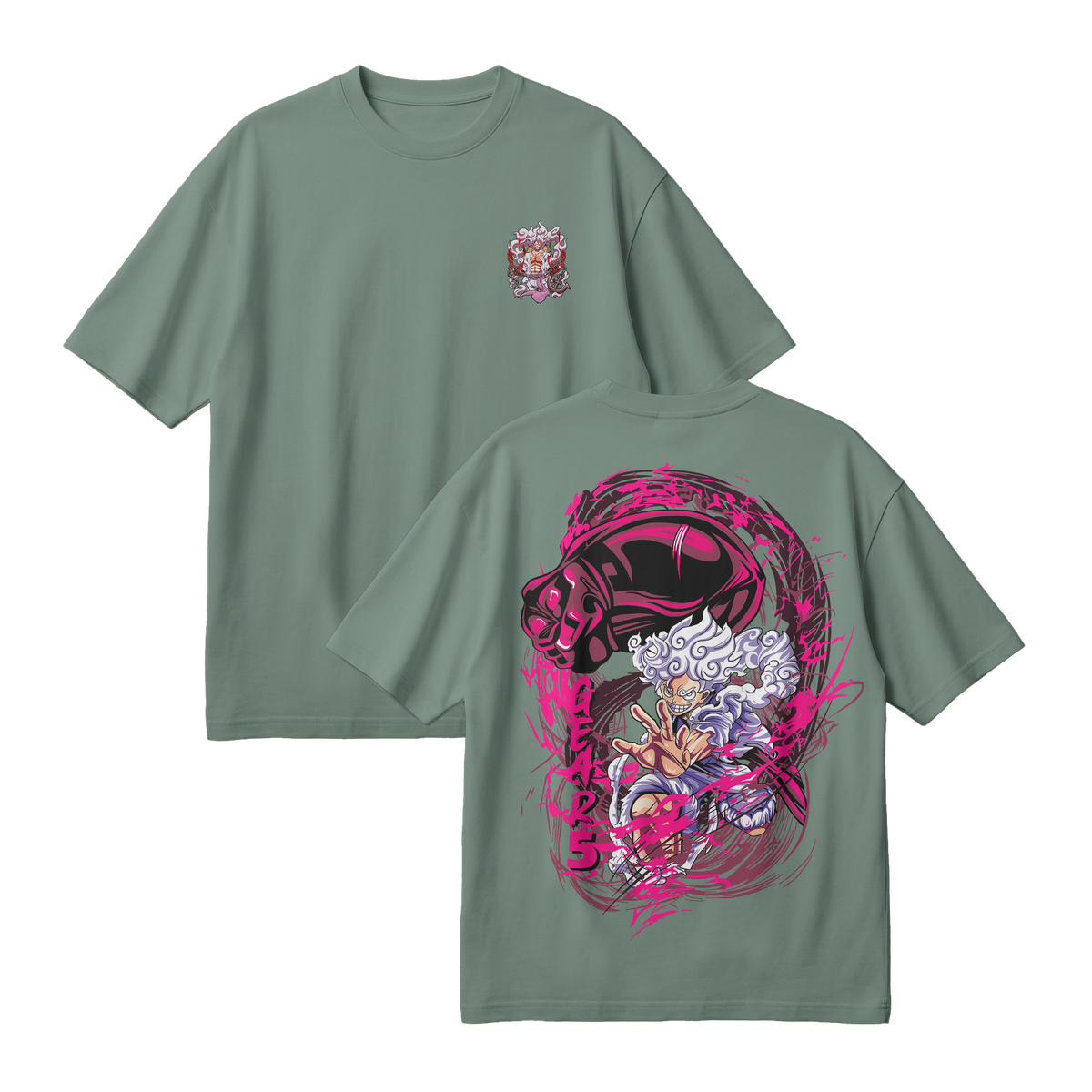 Anime One Piece Monkey D. Luffy Oversized T-Shirt - RZM006