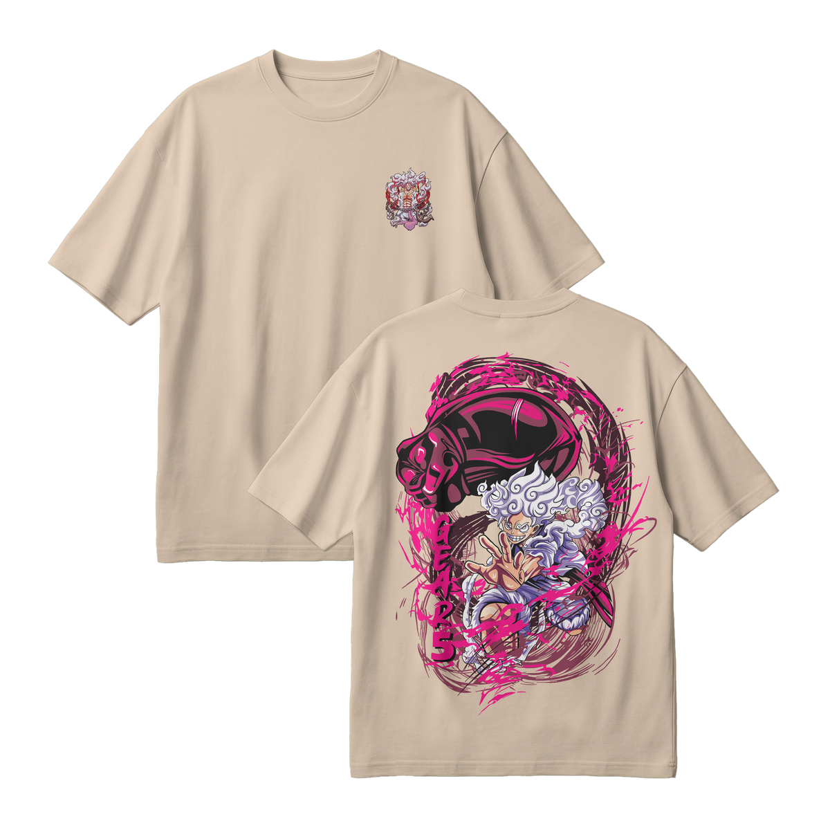 Anime One Piece Monkey D. Luffy Oversized T-Shirt - RZM006