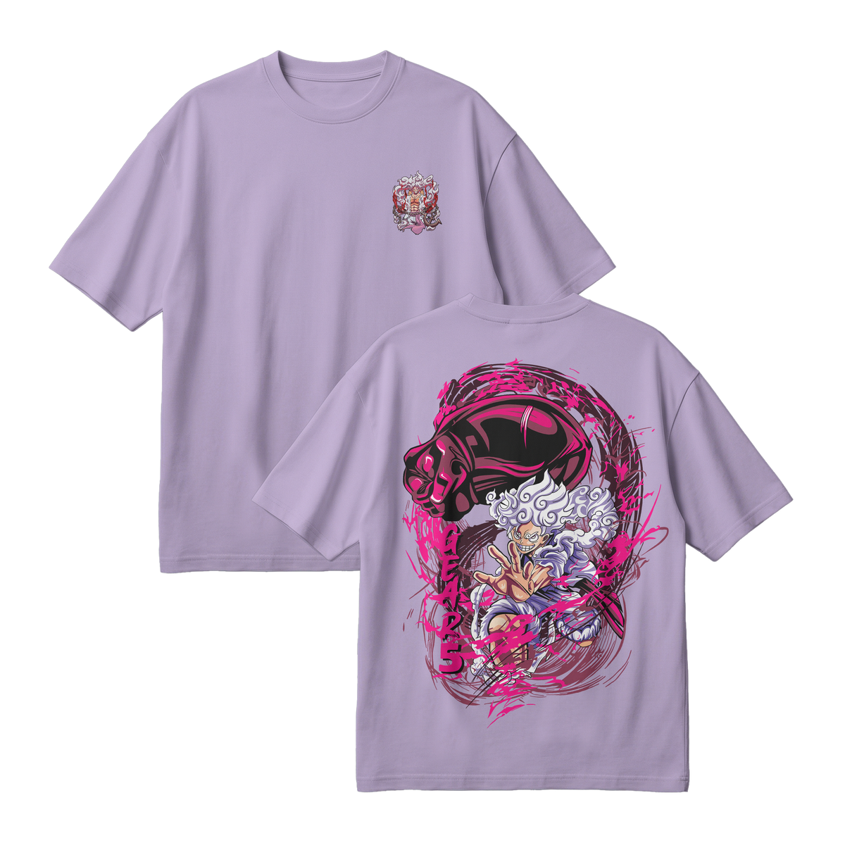Anime One Piece Monkey D. Luffy Oversized T-Shirt - RZM006