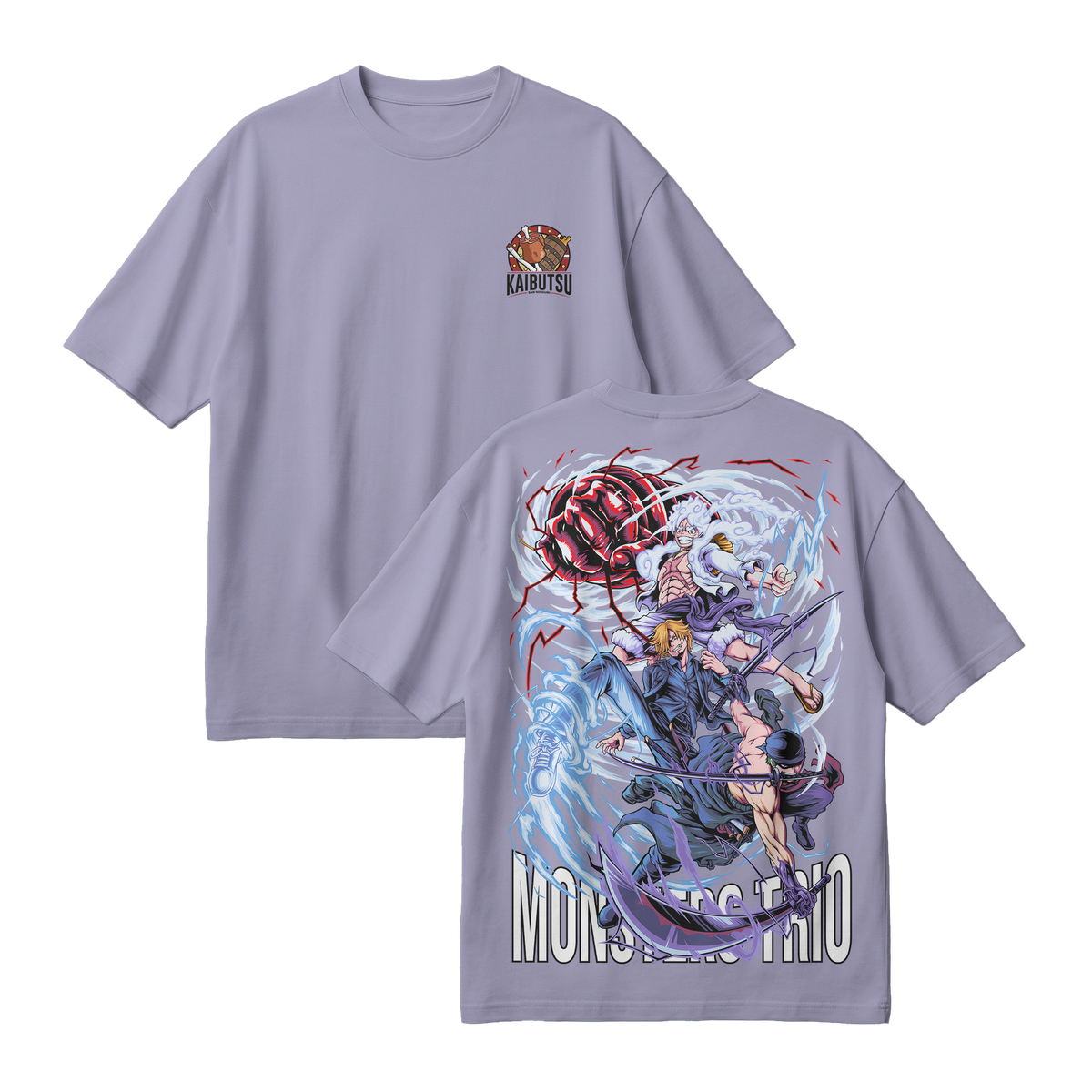 Anime One Piece Monster Trio Oversized T-Shirt - RZM009