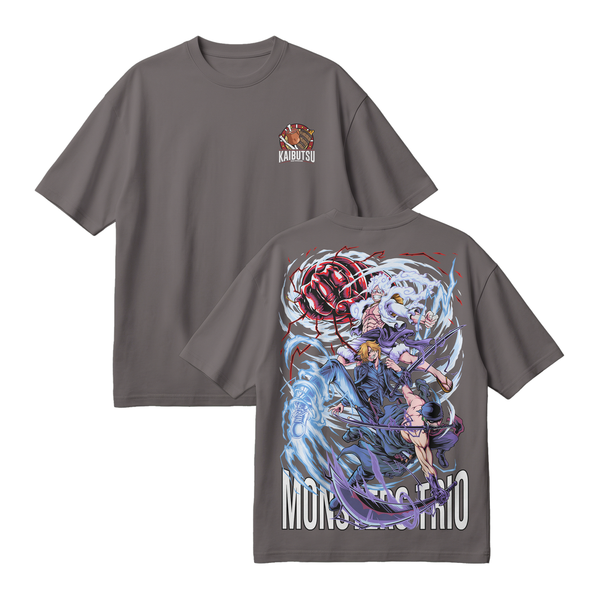 Anime One Piece Monster Trio Oversized T-Shirt - RZM009