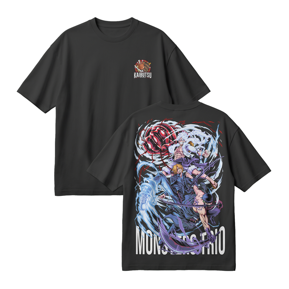 Anime One Piece Monster Trio Oversized T-Shirt - RZM009