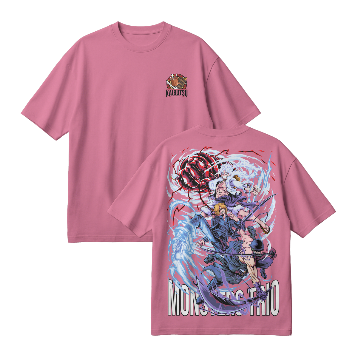 Anime One Piece Monster Trio Oversized T-Shirt - RZM009