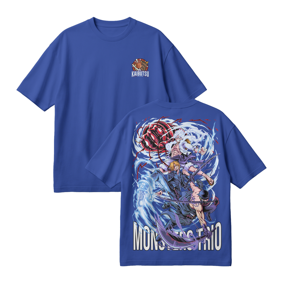 Anime One Piece Monster Trio Oversized T-Shirt - RZM009
