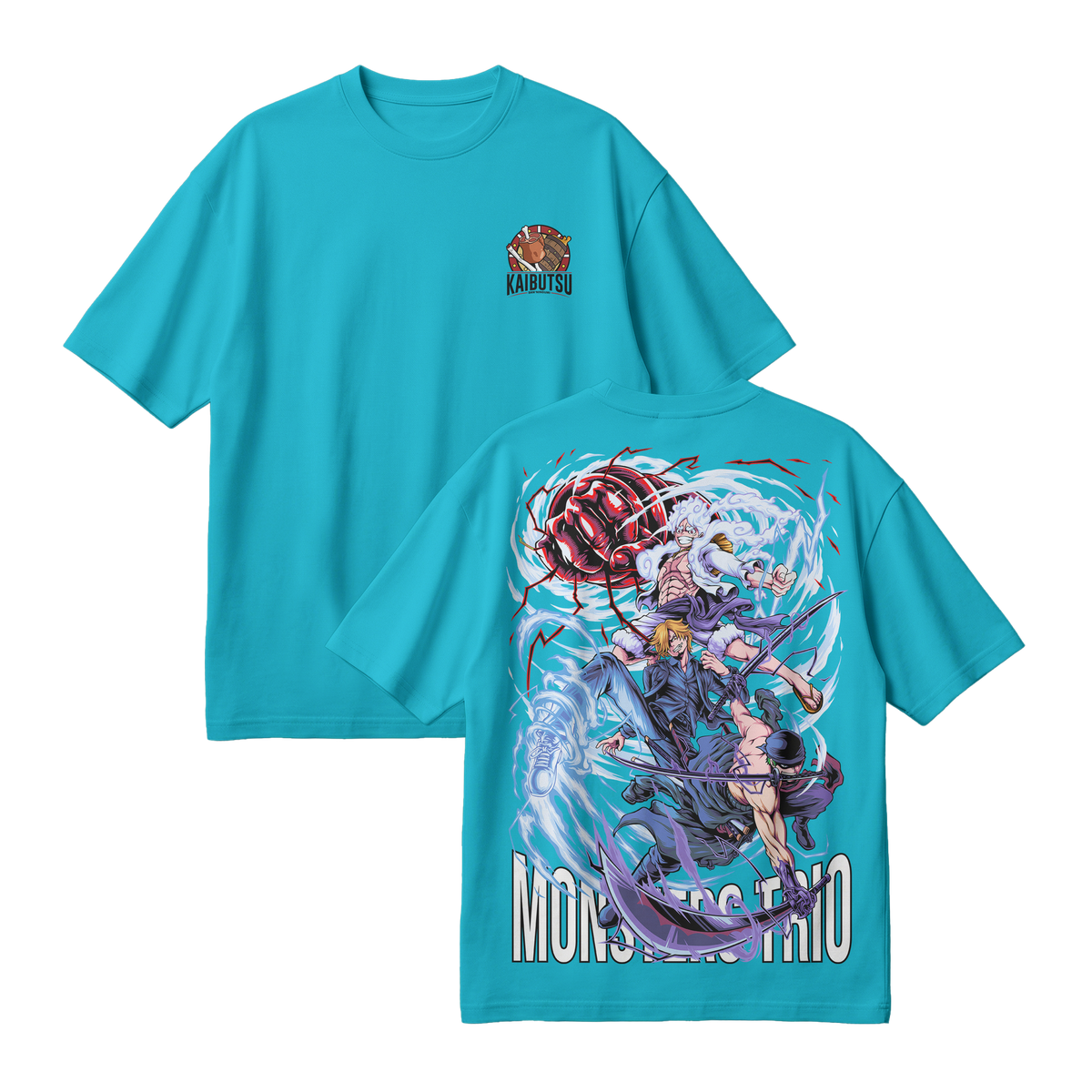 Anime One Piece Monster Trio Oversized T-Shirt - RZM009