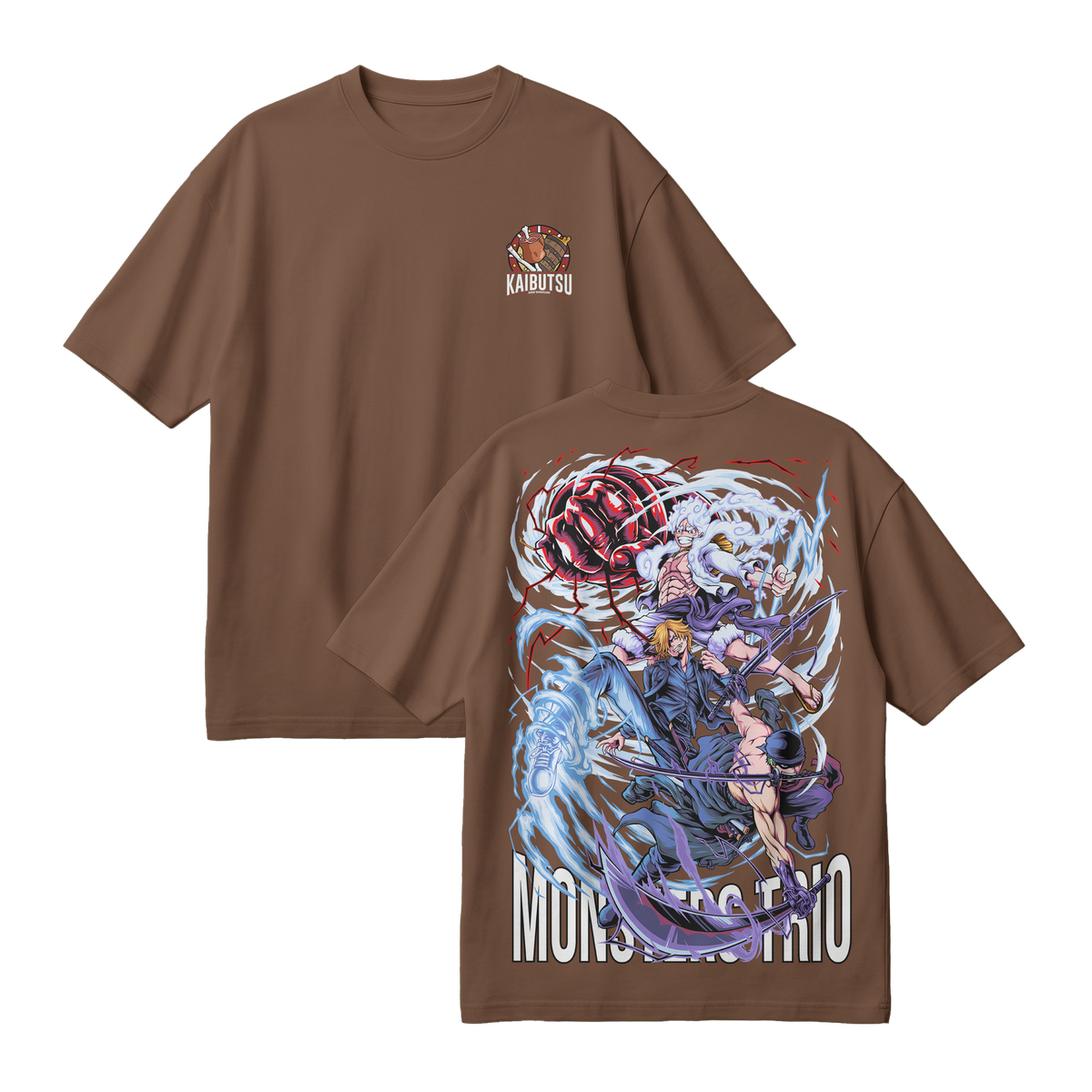 Anime One Piece Monster Trio Oversized T-Shirt - RZM009