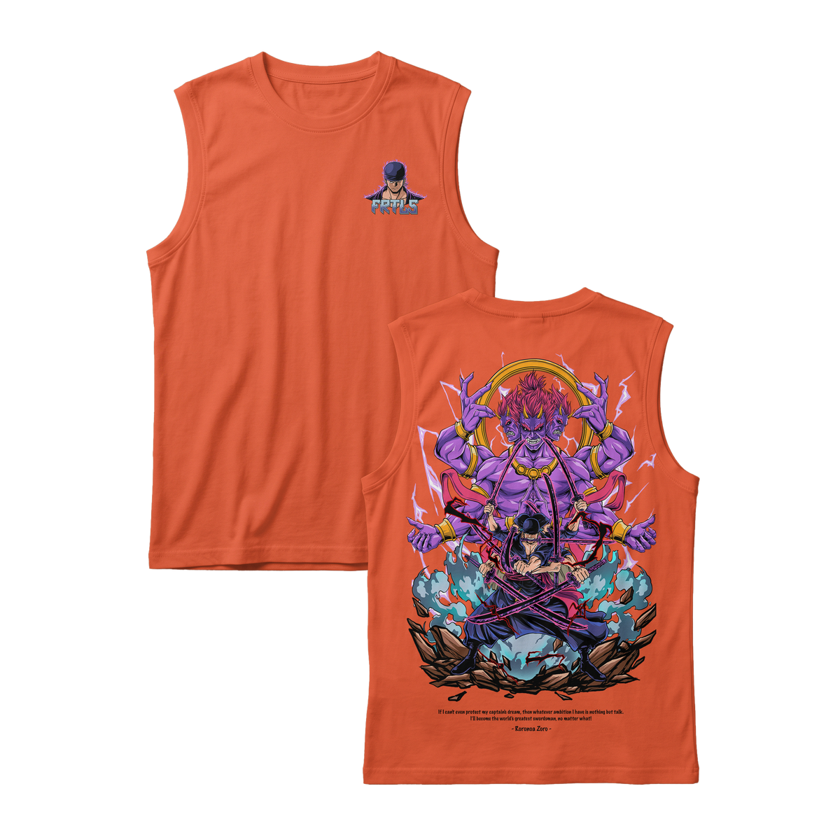 Anime One Piece Roronoa Zoro Sleeveless - RZM002