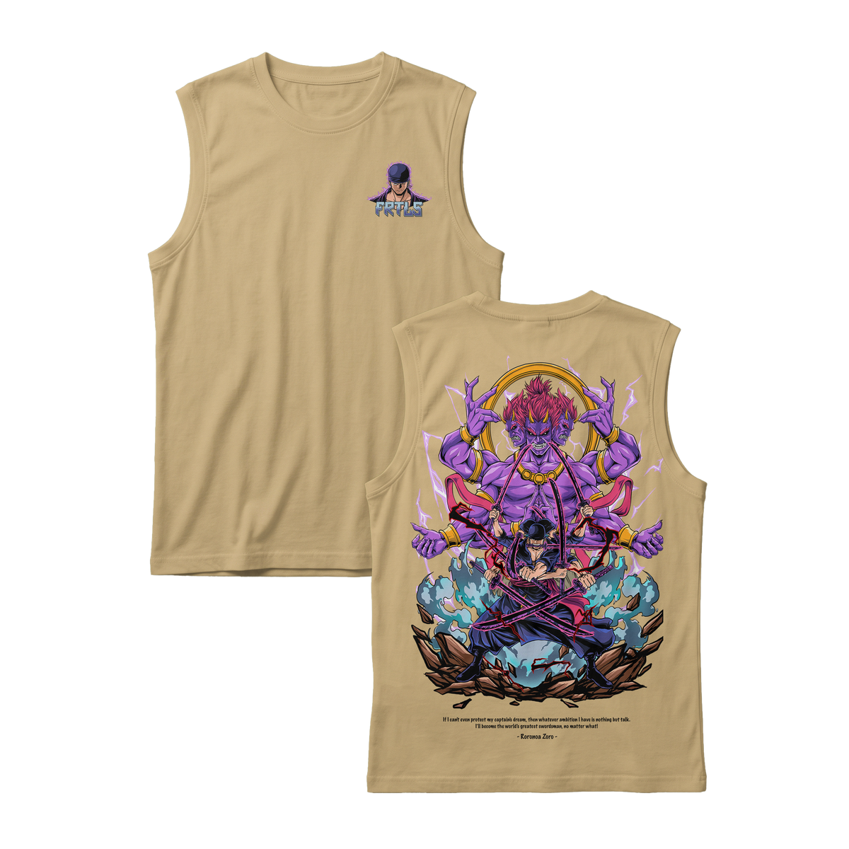 Anime One Piece Roronoa Zoro Sleeveless - RZM002