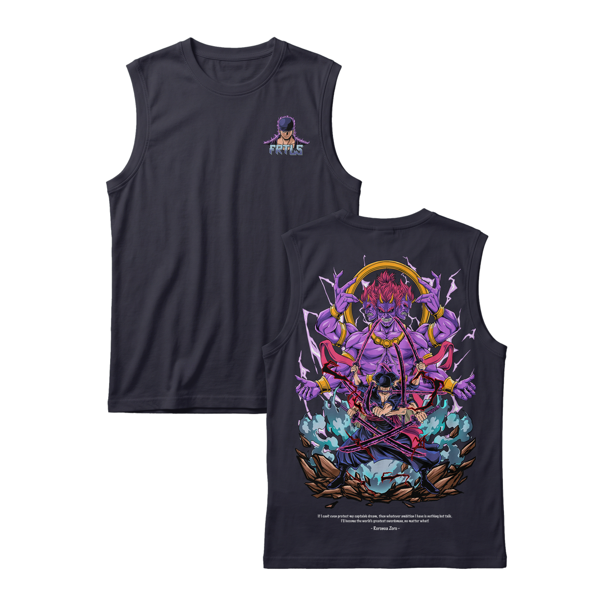 Anime One Piece Roronoa Zoro Sleeveless - RZM002