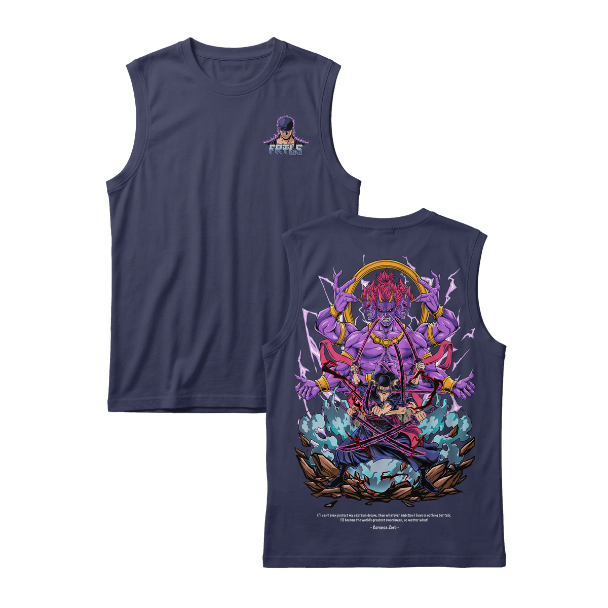 Anime One Piece Roronoa Zoro Sleeveless - RZM002
