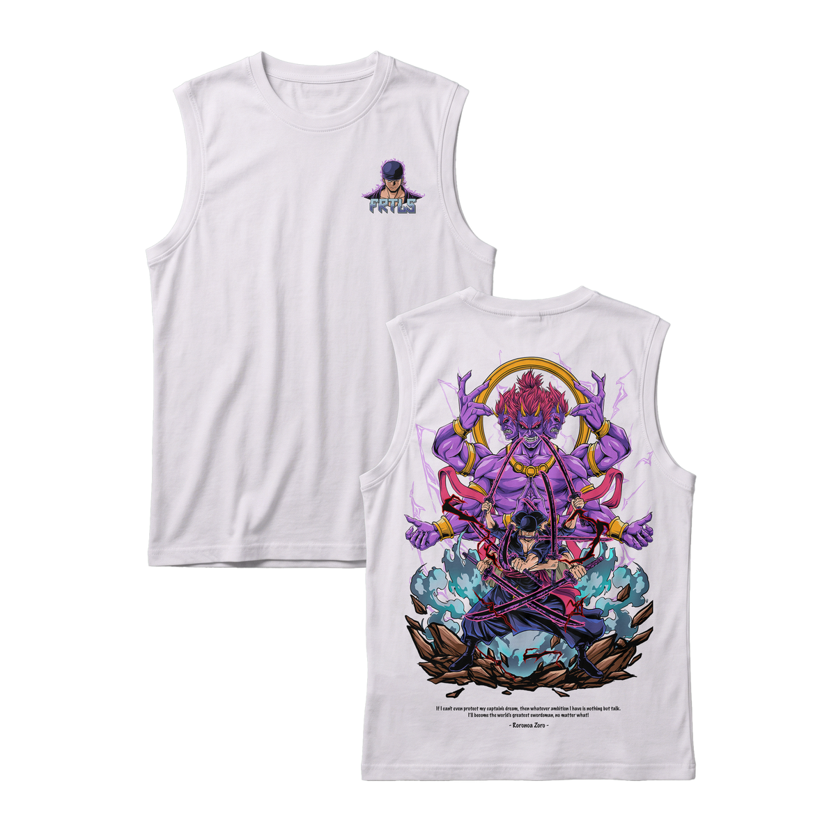Anime One Piece Roronoa Zoro Sleeveless - RZM002