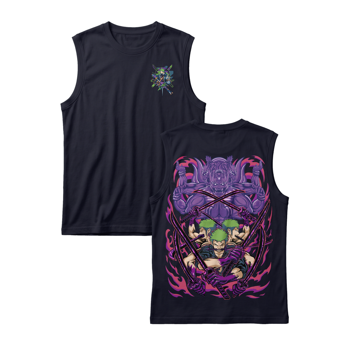 Anime One Piece Roronoa Zoro Sleeveless - RZM004