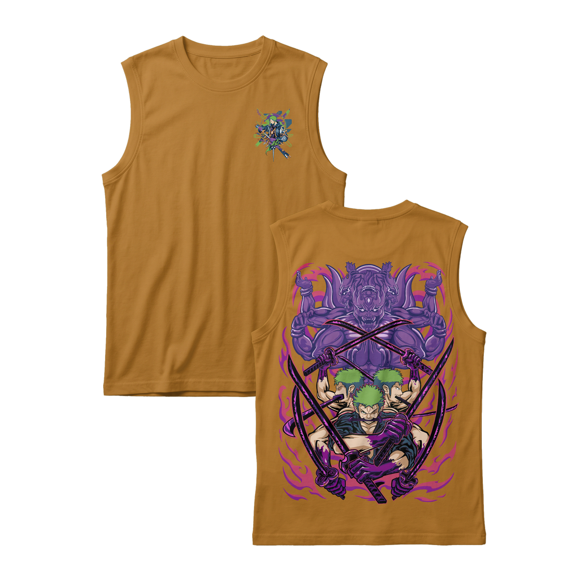 Anime One Piece Roronoa Zoro Sleeveless - RZM004