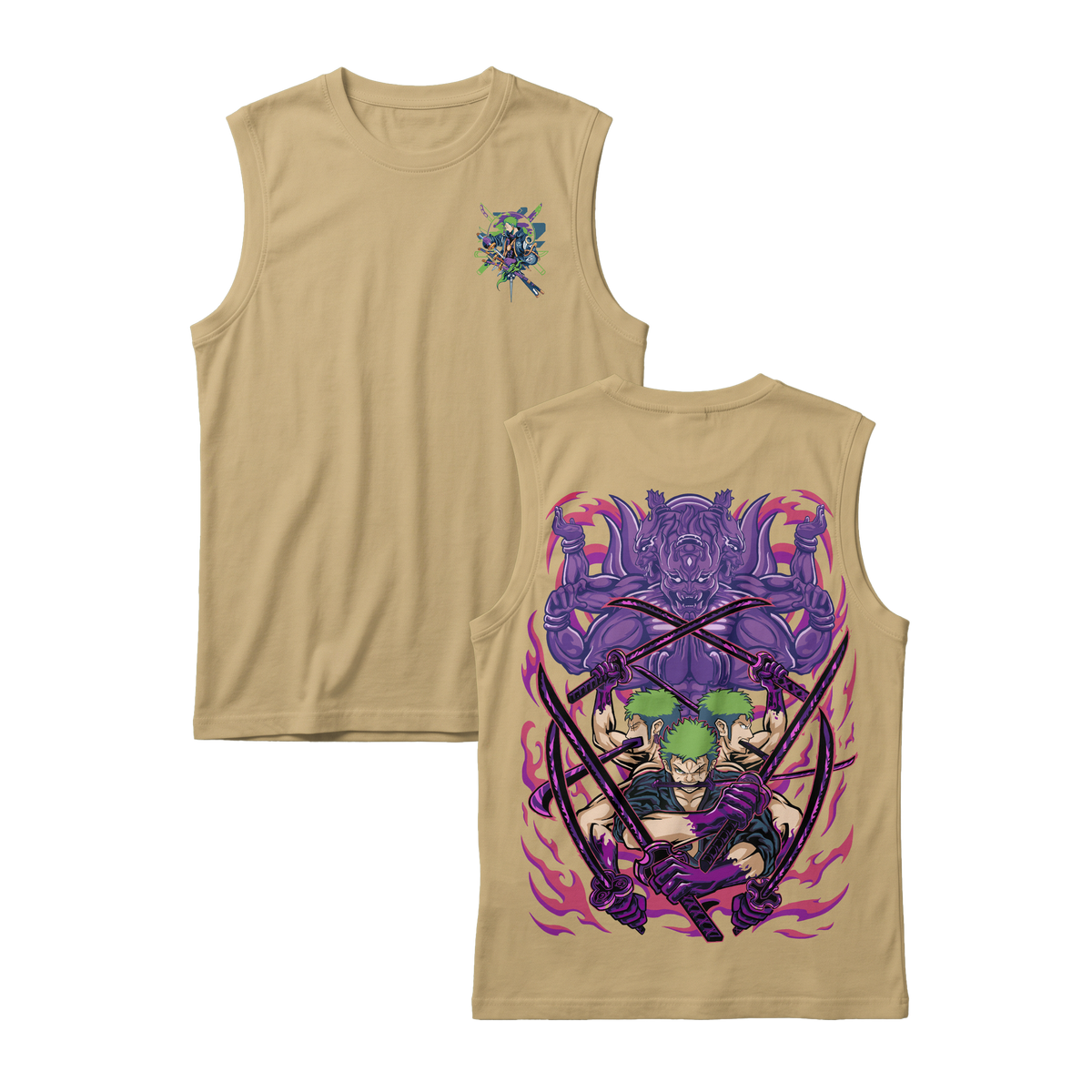 Anime One Piece Roronoa Zoro Sleeveless - RZM004