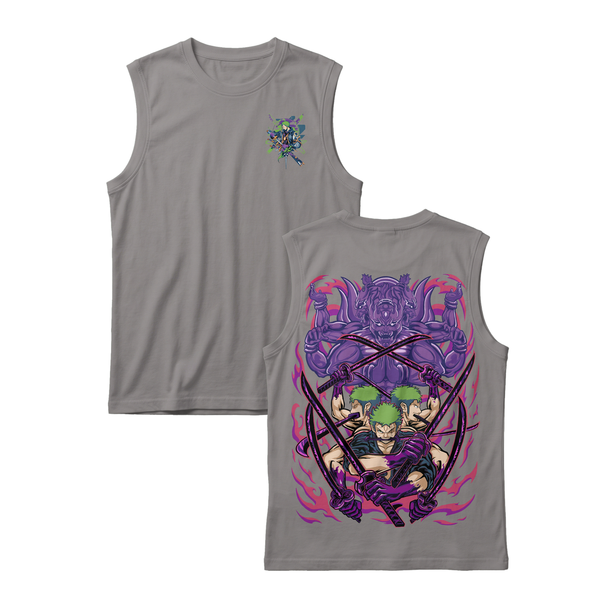 Anime One Piece Roronoa Zoro Sleeveless - RZM004