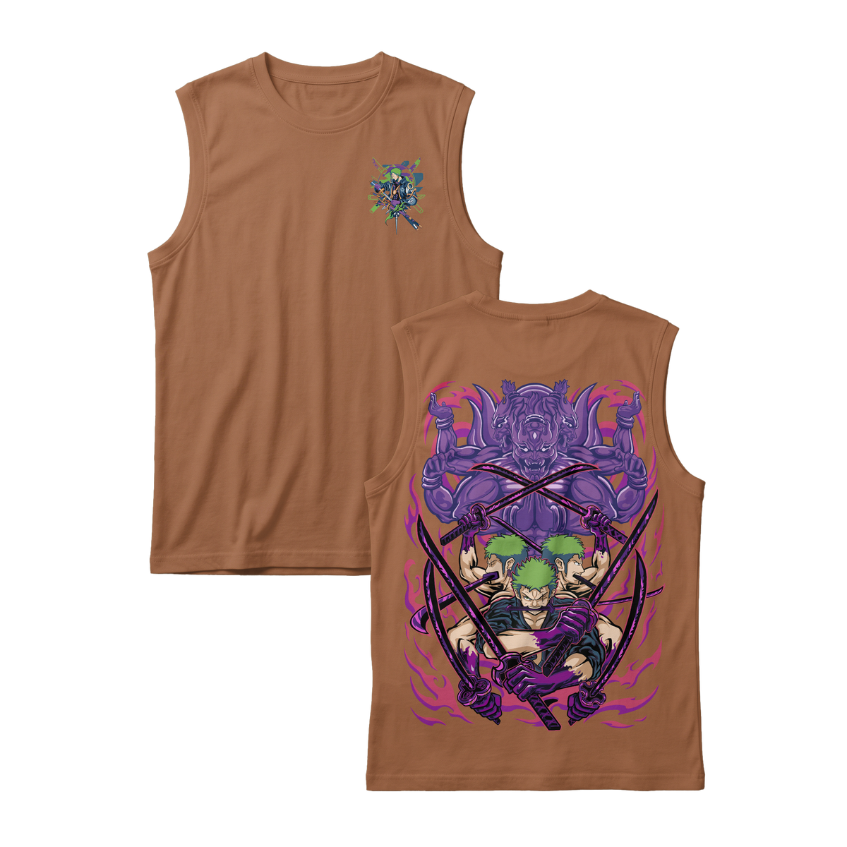 Anime One Piece Roronoa Zoro Sleeveless - RZM004