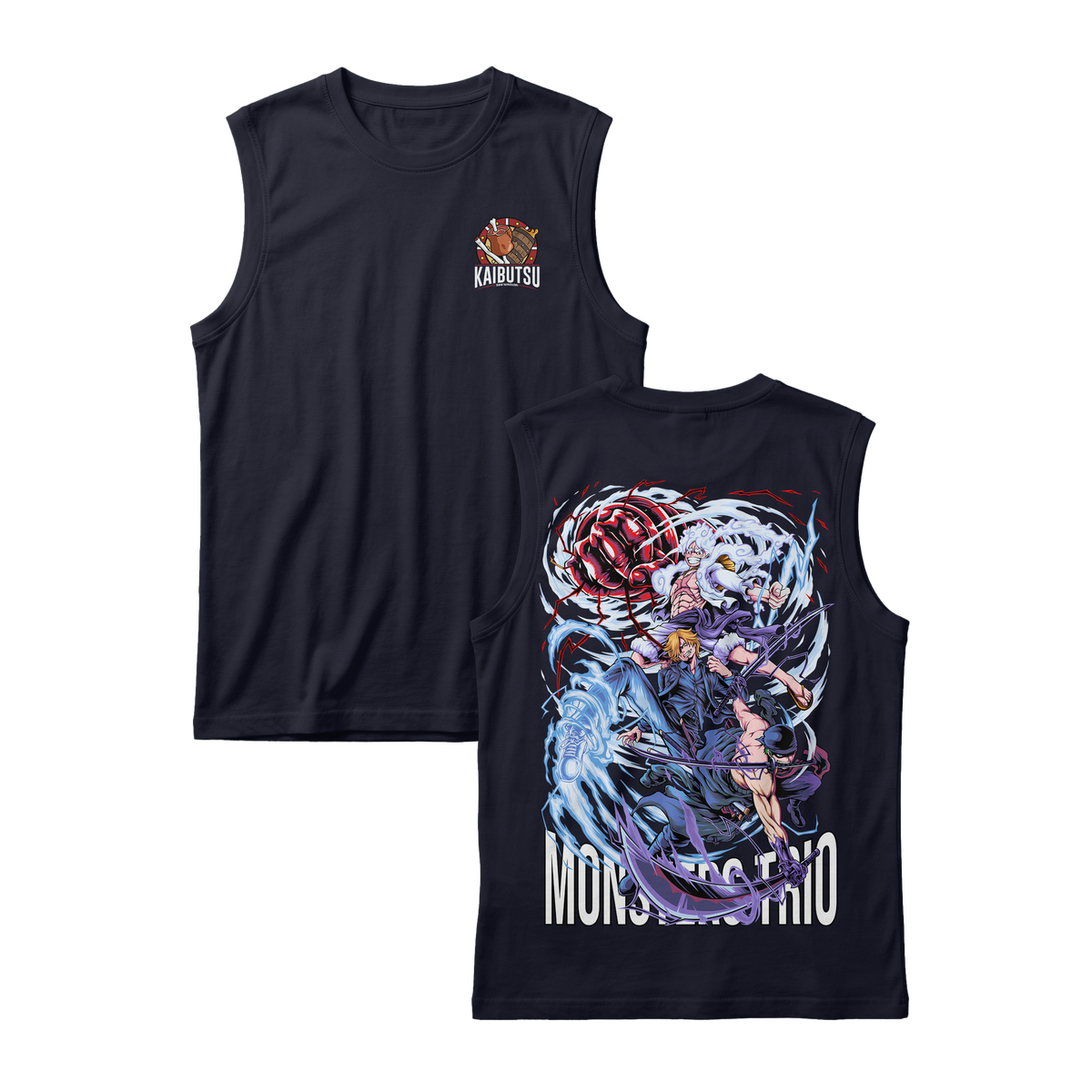 Anime One Piece Monster Trio Sleeveless - RZM009