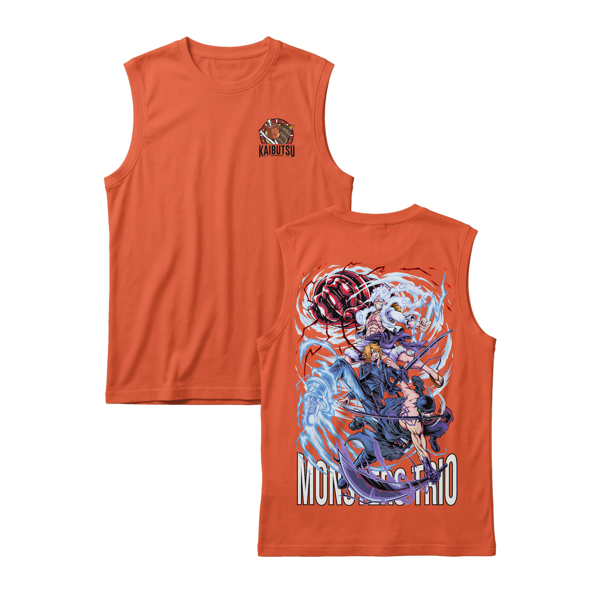 Anime One Piece Monster Trio Sleeveless - RZM009