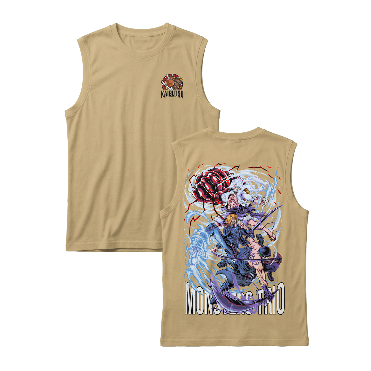 Anime One Piece Monster Trio Sleeveless - RZM009