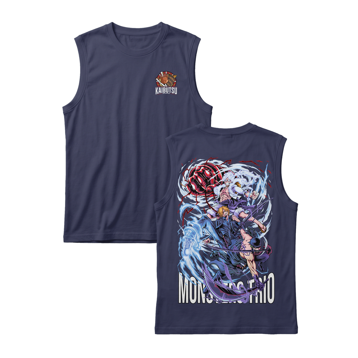 Anime One Piece Monster Trio Sleeveless - RZM009