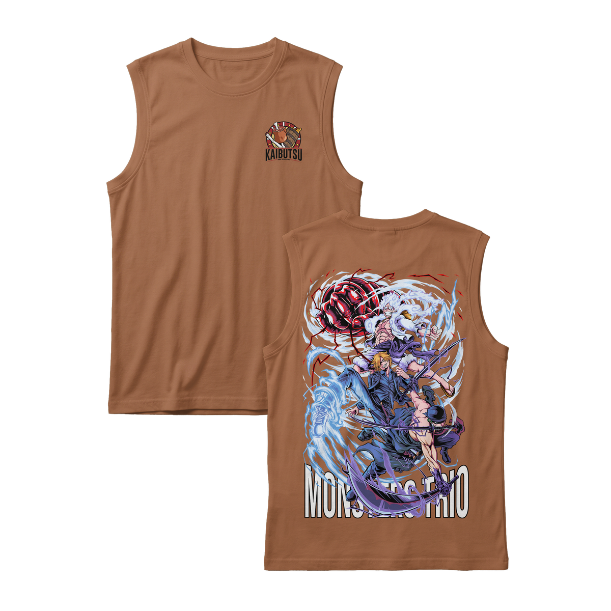 Anime One Piece Monster Trio Sleeveless - RZM009