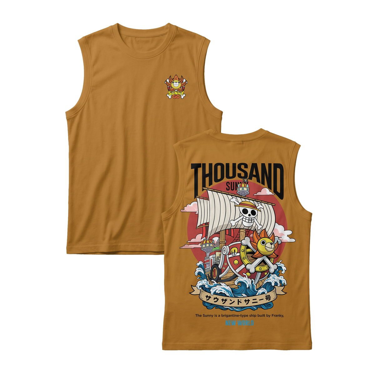 Anime One Piece Thousand Sunny Sleeveless - RZM016