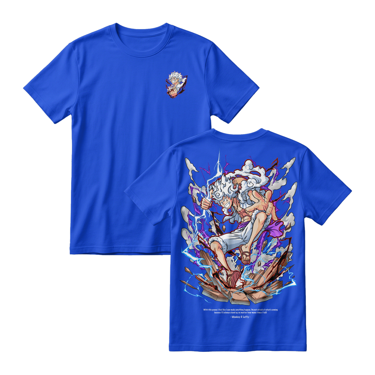 Anime One Piece Monkey D. Luffy Short Sleeve Tee - BENHUR