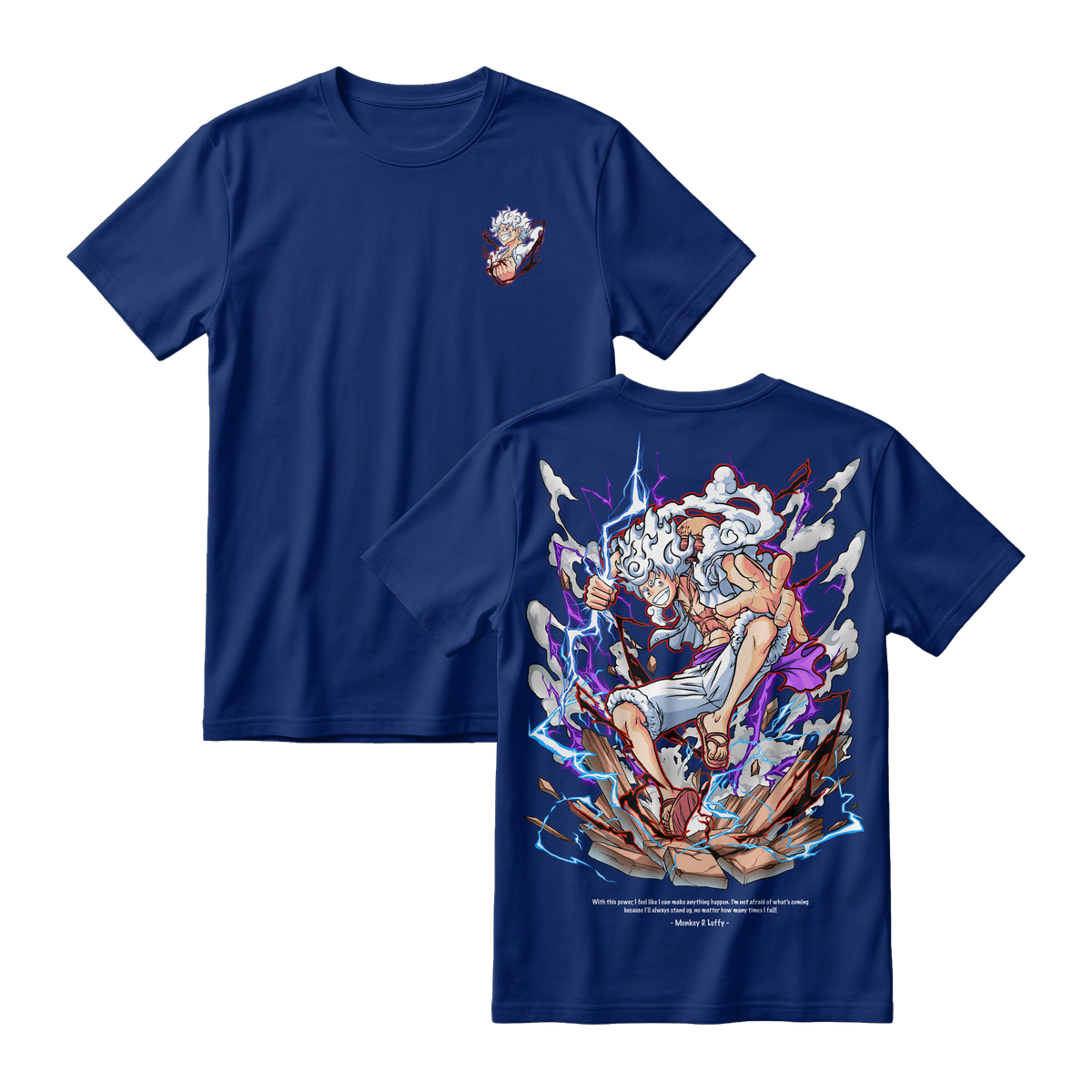 Anime One Piece Monkey D. Luffy Short Sleeve Tee - DONGKER
