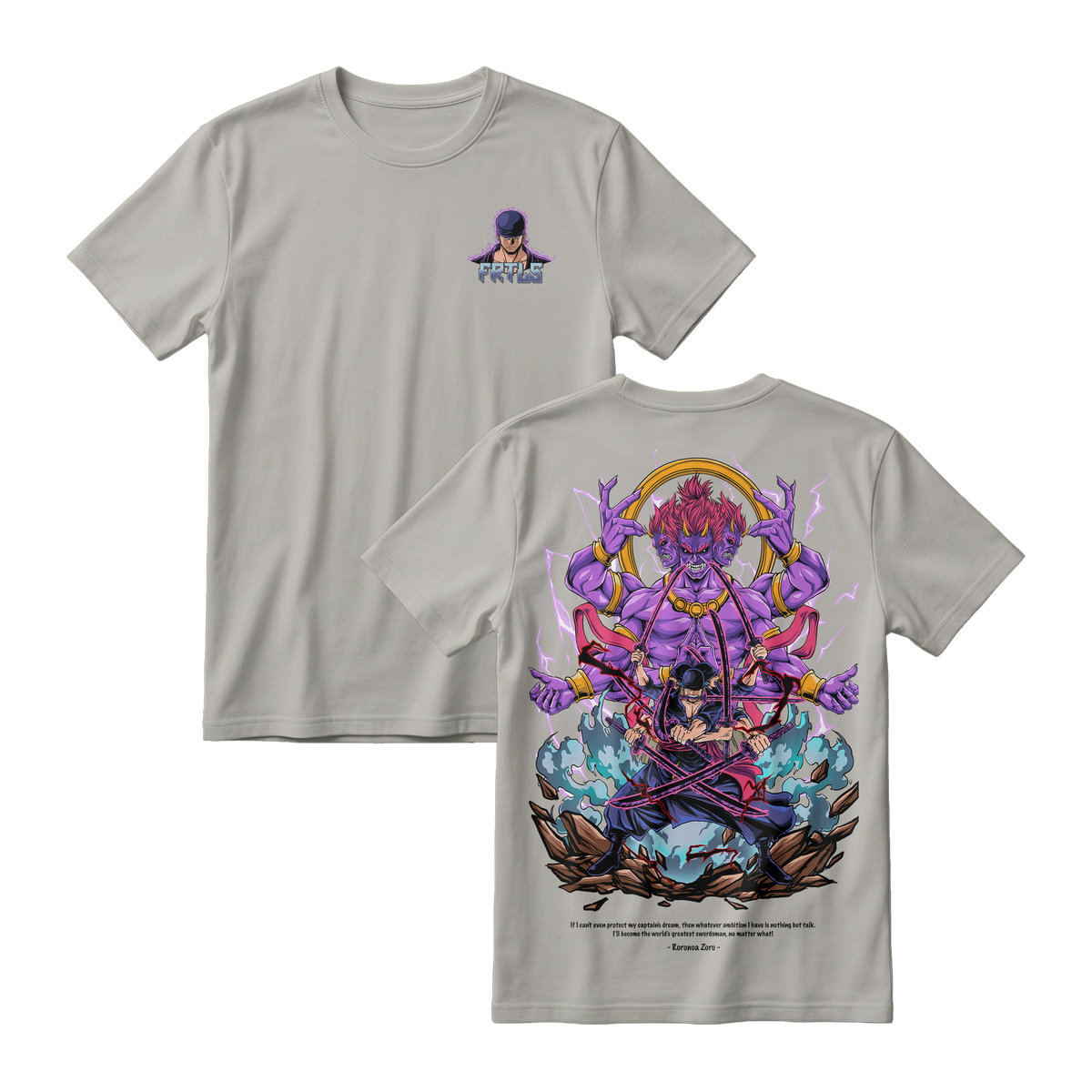 Anime One Piece Roronoa Zoro Short Sleeve Tee - MISTY-71