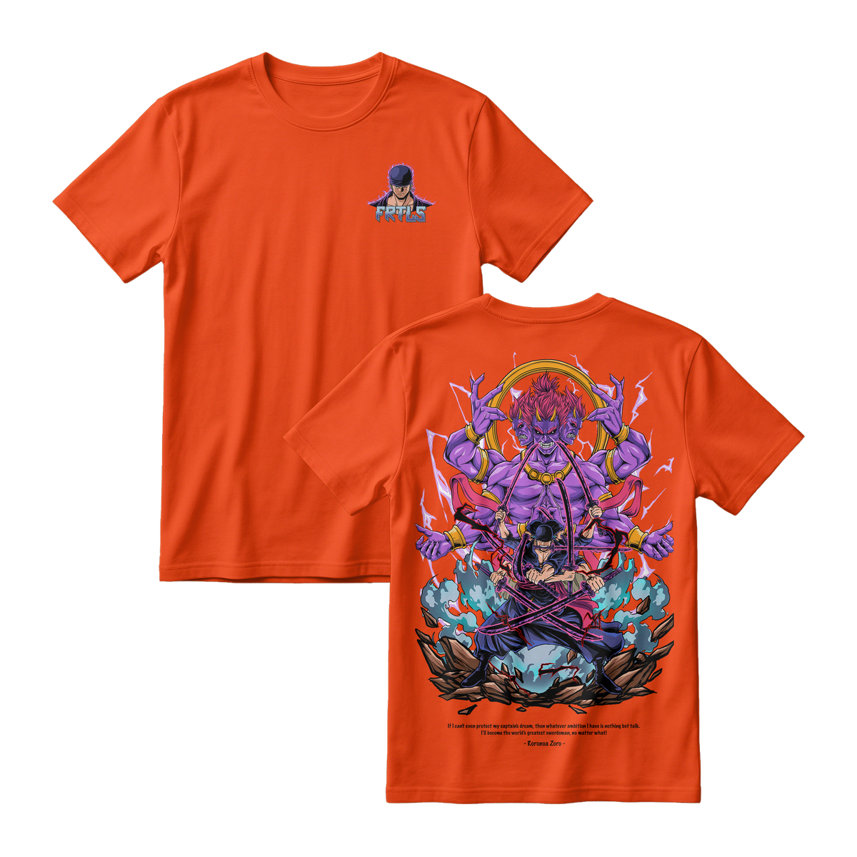 Anime One Piece Roronoa Zoro Short Sleeve Tee - TIGER