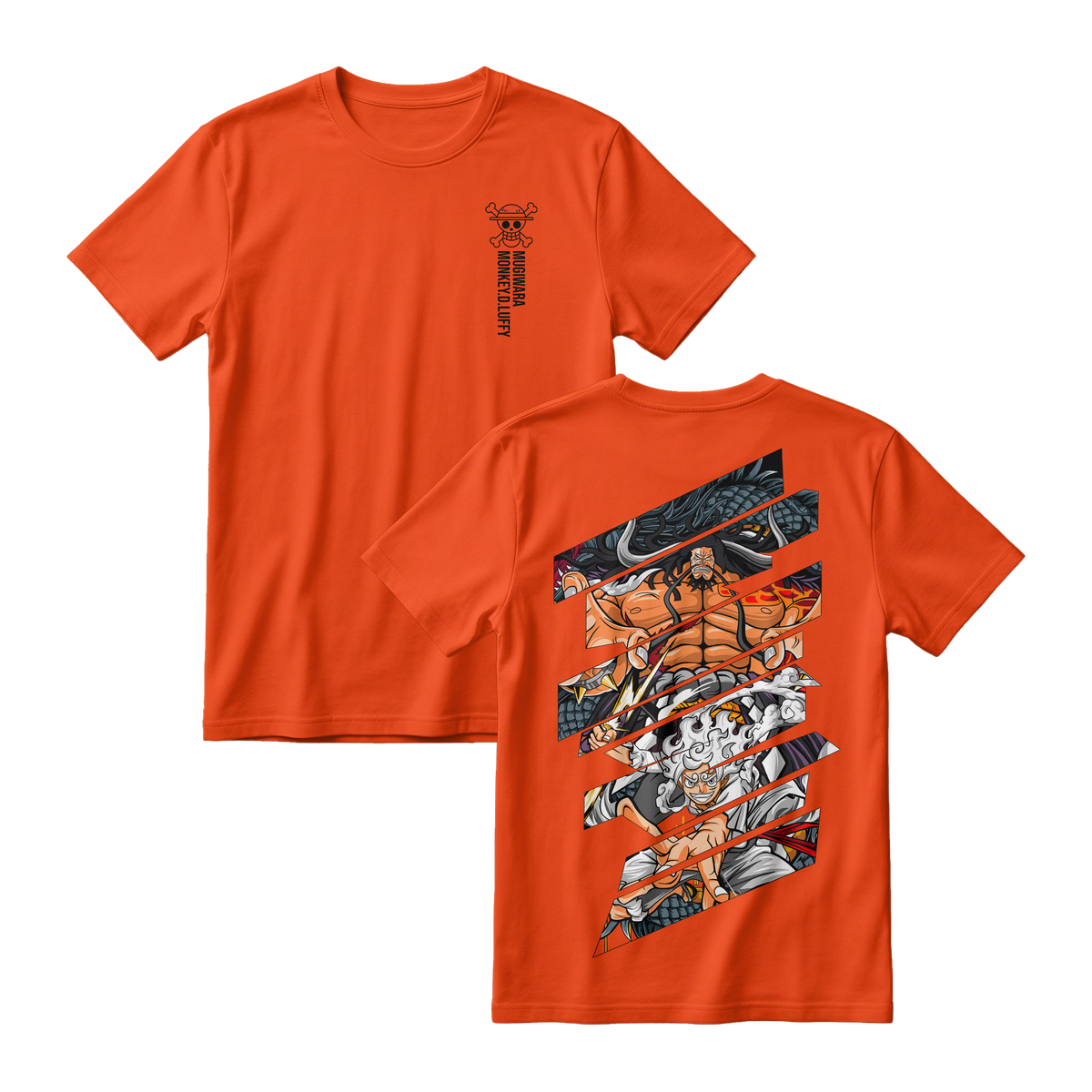 Anime One Piece Monkey D. Luffy Short Sleeve Tee - TIGER