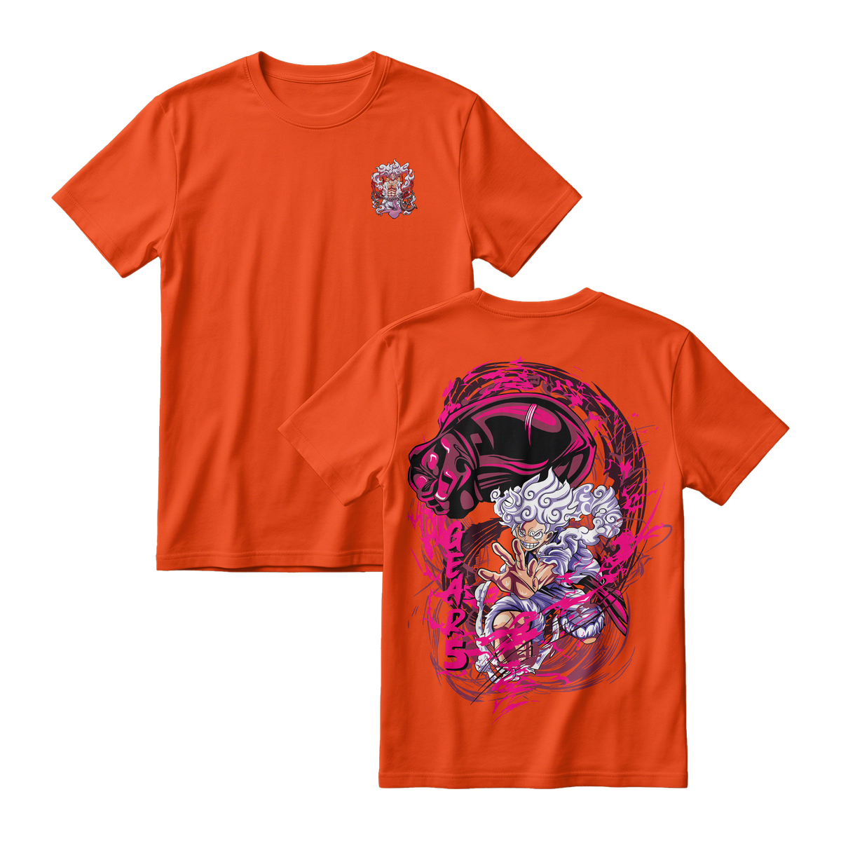 Anime One Piece Monkey D. Luffy Short Sleeve Tee - TIGER